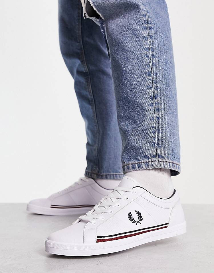 Fred Perry leather sneakers in white